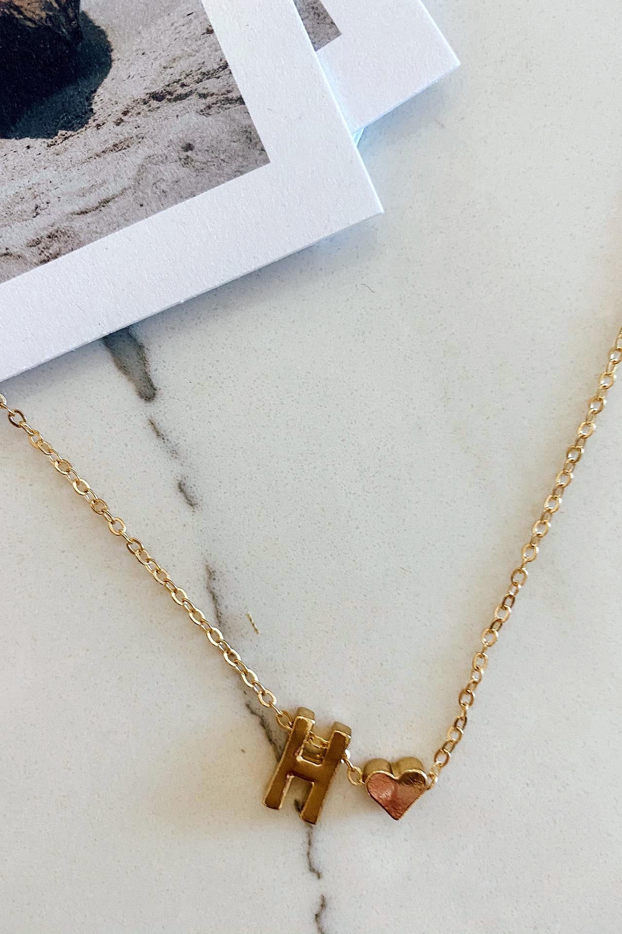 Gold Plated Initial Necklaces