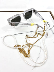 Chain Initial Sunglasses / Mask Strap